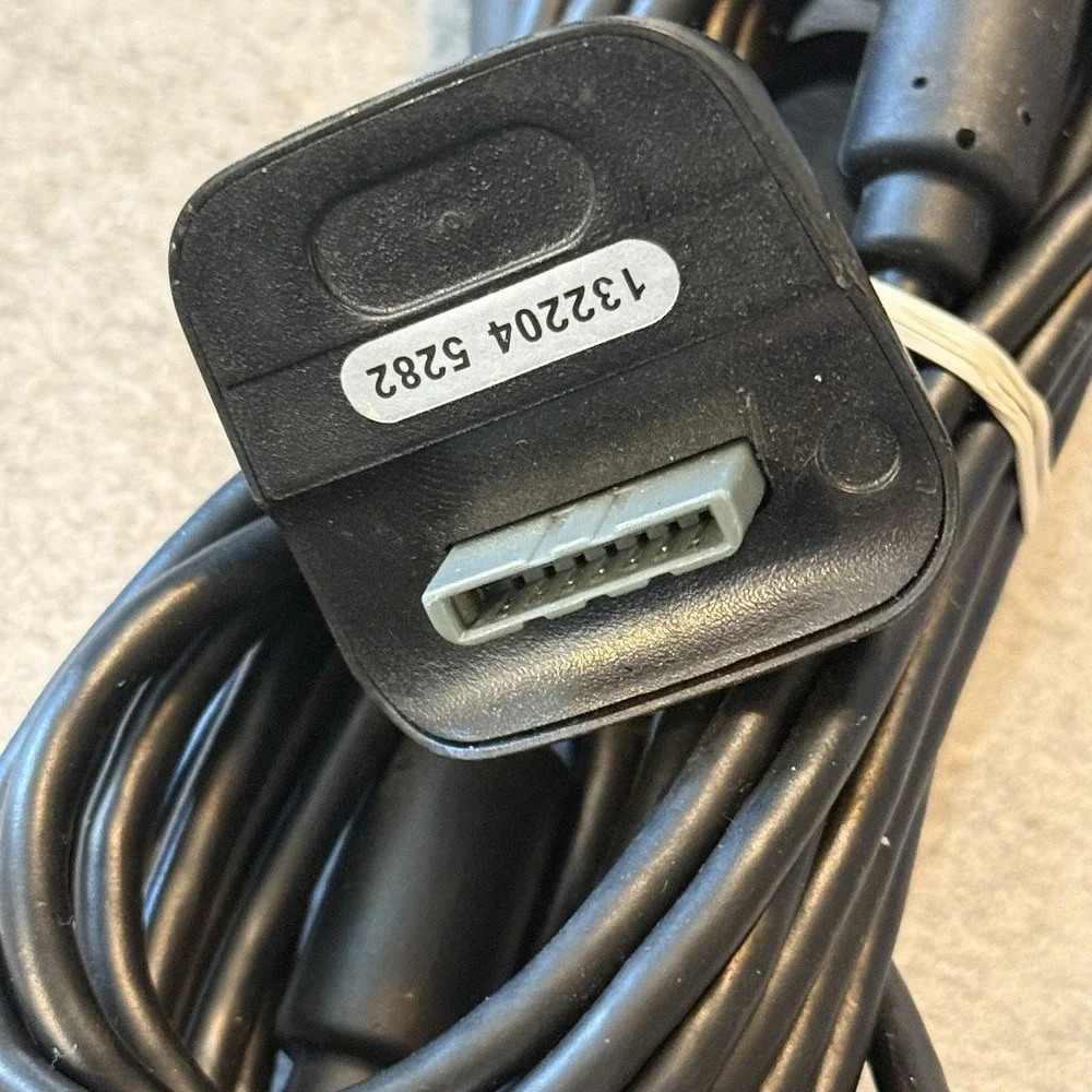 Xbox 360 Wired Controller USB Breakaway Cable Dongle Adapter Gray OEM Style